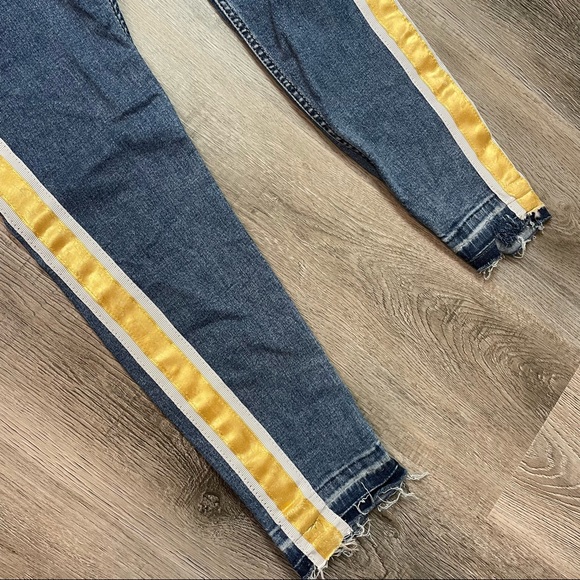 Topshop Floral Embroidered Cropped Jamie Jeans Hi Waisted Jeggings size 8 - Picture 7 of 15